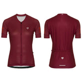 Jersey Ciclismo M/C Mujer GW Stripes Vinotinto